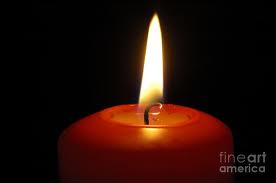 Red Candle Burning