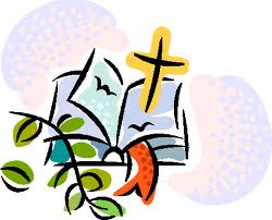 Clipart of pen Bible with Cross & branch
